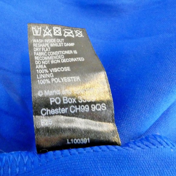 Blue PROM Dress Size 8 Crochet Lace Sequins Rare Sexy British Statement Gorgeous - Picture 10 of 12